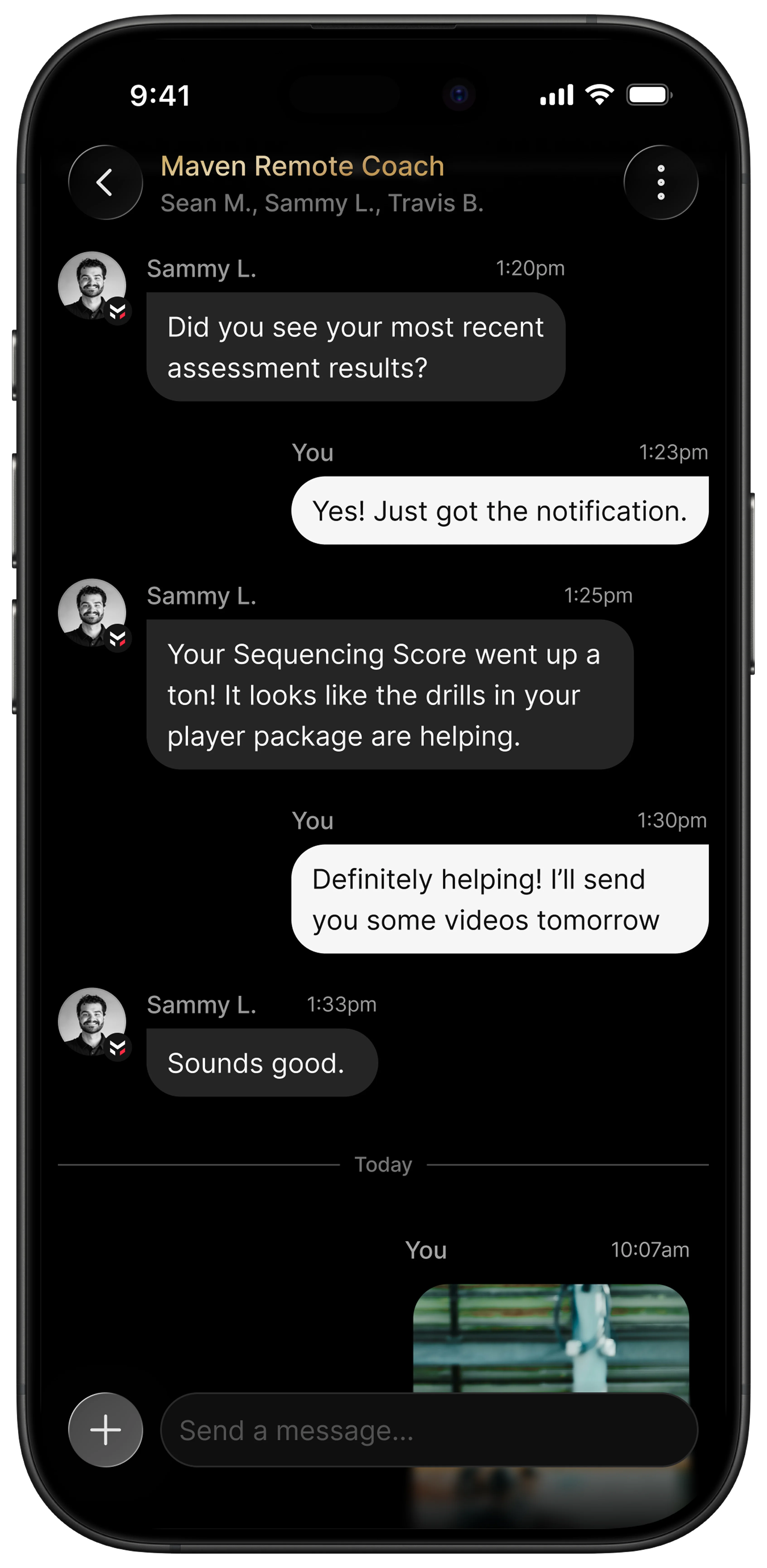 Maven EDGE coach messaging
